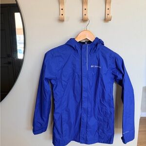 Columbia Royal Blue Hooded Shell Jacket